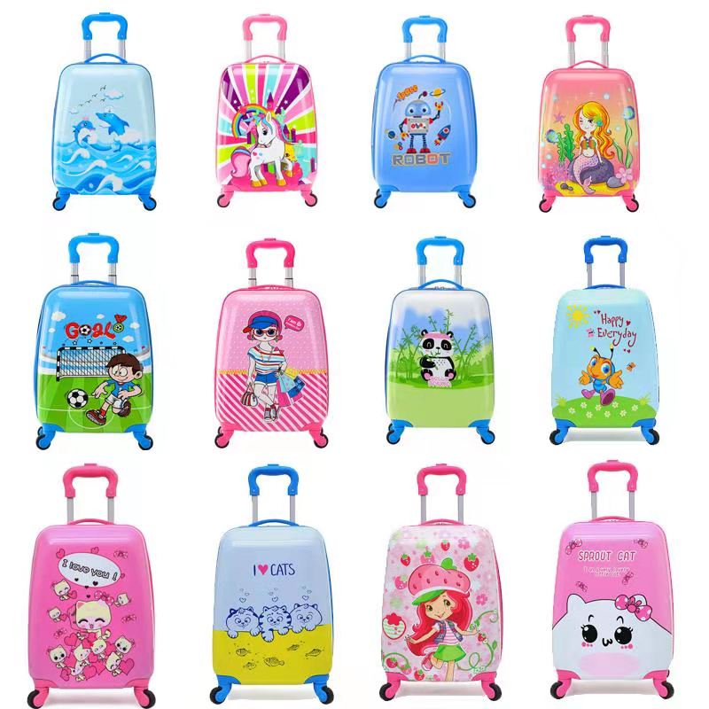 Chinese most popular 18 inches kids' trolley and boarding suitcase