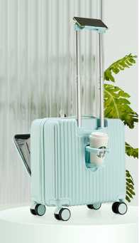 Wholesale zipped and multiple-functions trolley boarding luggages