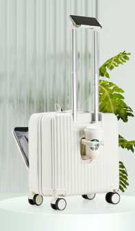 Wholesale zipped and multiple-functions trolley boarding luggages