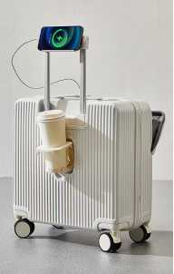 Wholesale ABS 718 half front open boarding luggage for travel