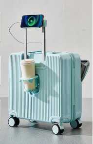 Wholesale ABS 718 half front open boarding luggage for travel