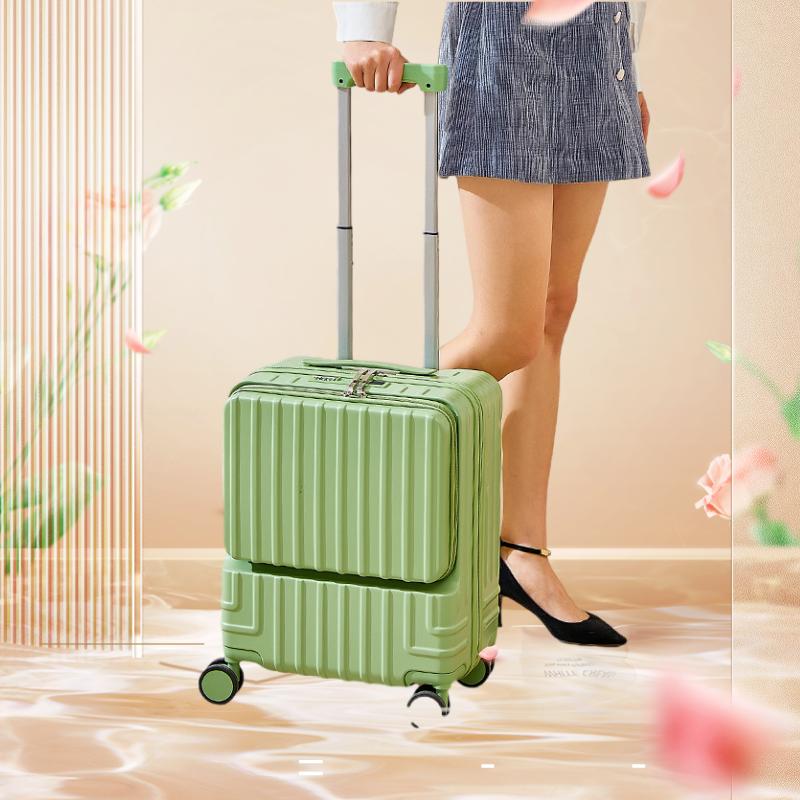 Wholesale affordable JH9 half front open trolley boarding luggage for outdoor travel