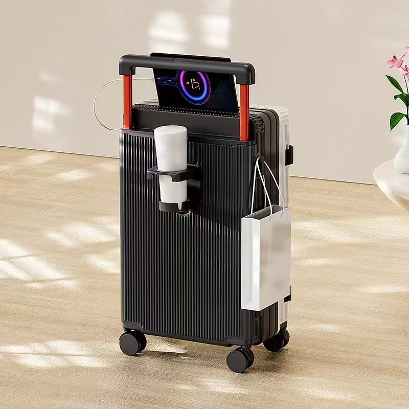 Wholesale ABS multiple-functions wide trolley luggage for new year travel Wholesale ABS multiple-functions wide trolley luggage for new year travel