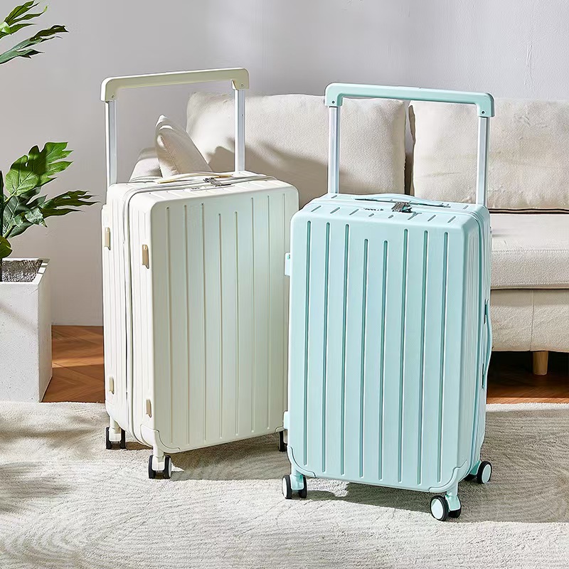 Wholesale wide trolley boarding luggage with USB charging Wholesale wide trolley boarding luggage with USB charging