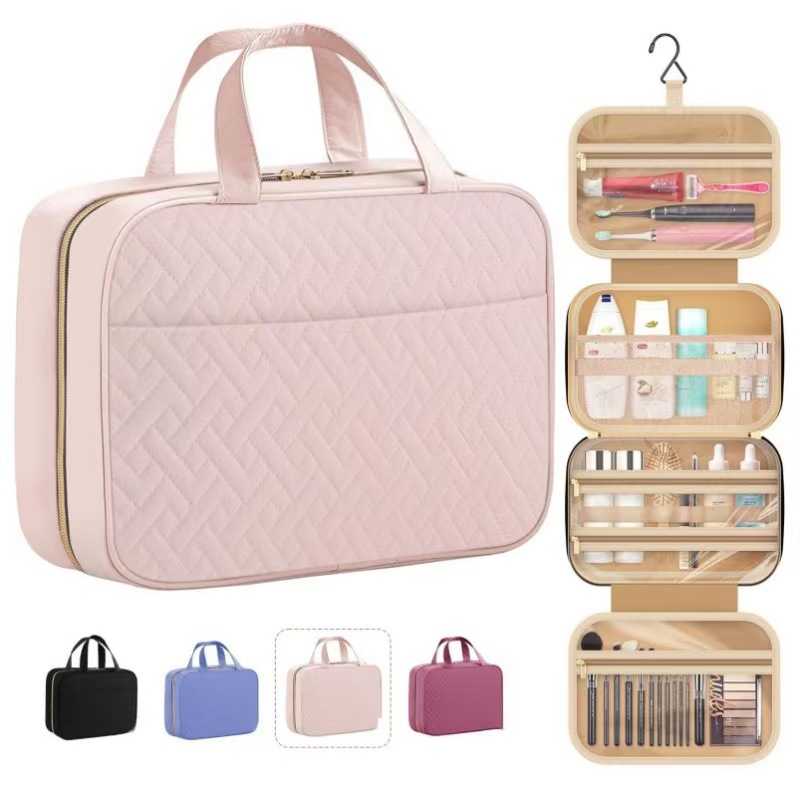 Large Toiletry Bag Travel Bag with Hanging Hook, Waterproof Makeup Cosmetic Bag Travel Organizer Large Toiletry Bag Travel Bag with Hanging Hook, Waterproof Makeup Cosmetic Bag Travel Organizer