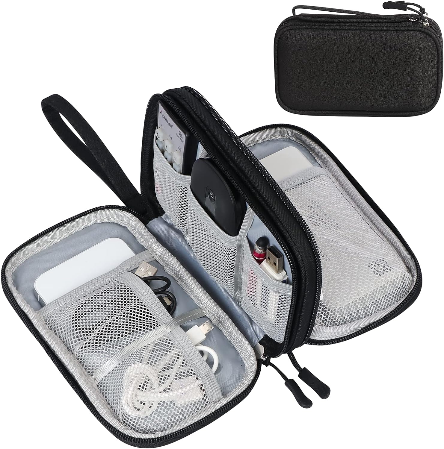 Travel Cable Organizer Pouch Electronic Accessories Carry Case 