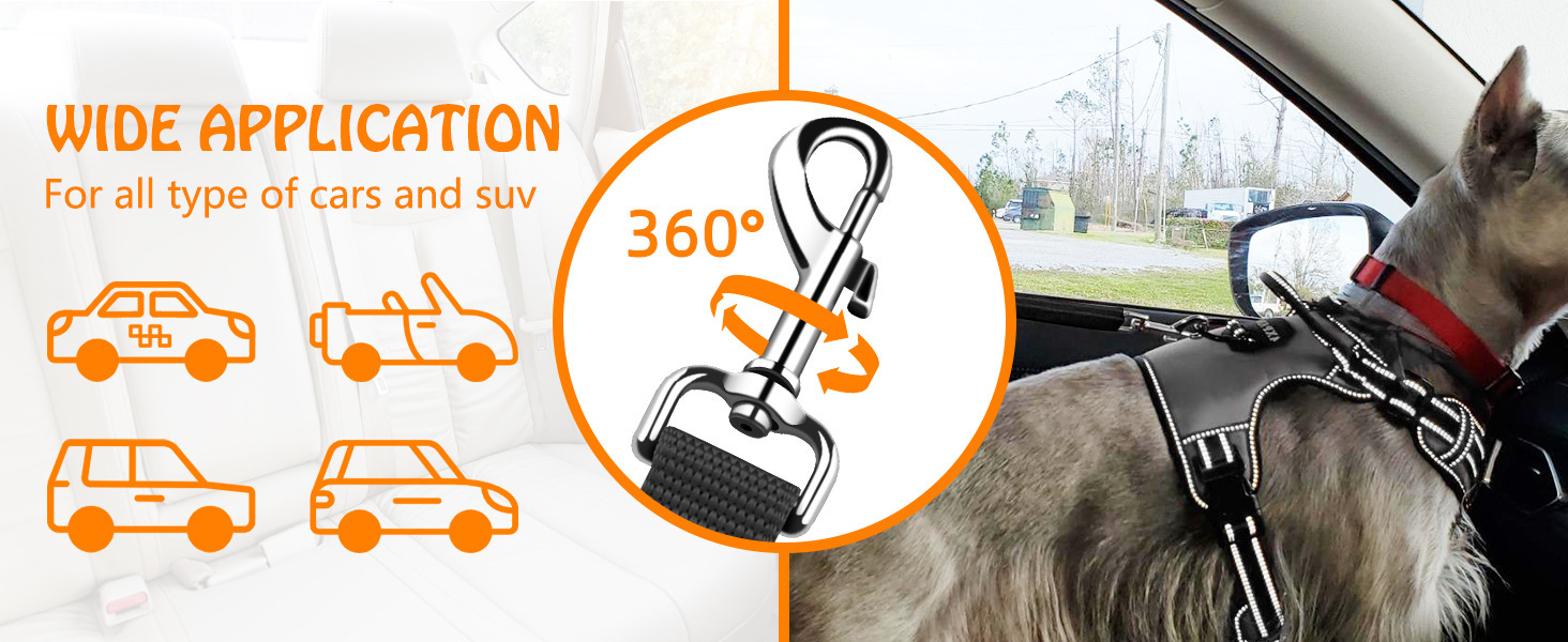 Custom pet supplies dog traction rope pet car seat belt dog walking rope