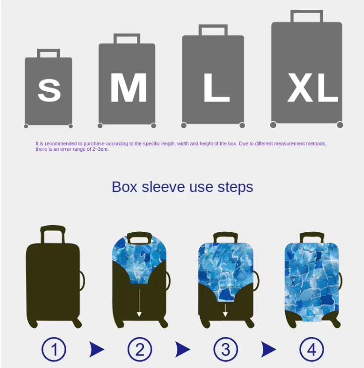 JC Travel-2025 Bulk Thickened Dustproof Waterproof Luggage Covers