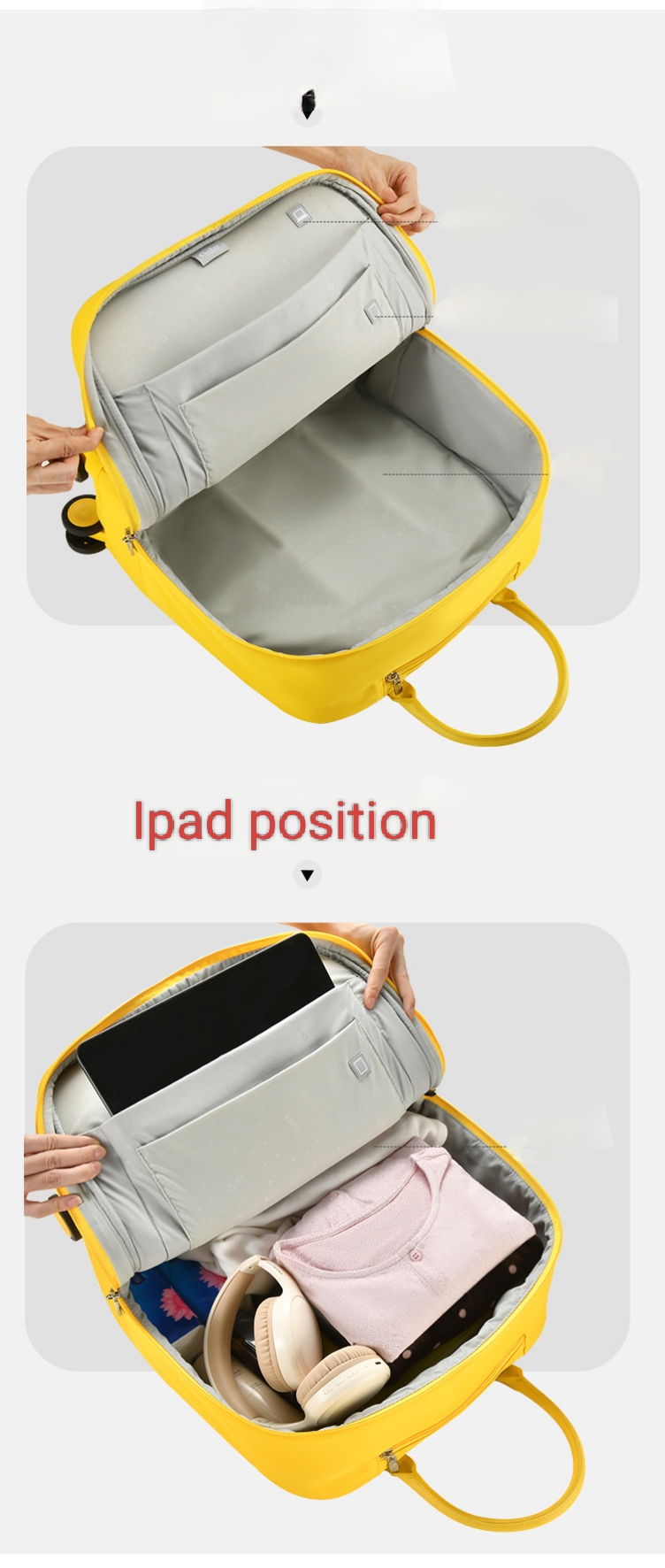 Wholesale mini fabric lightweight carry-on luggage with handle