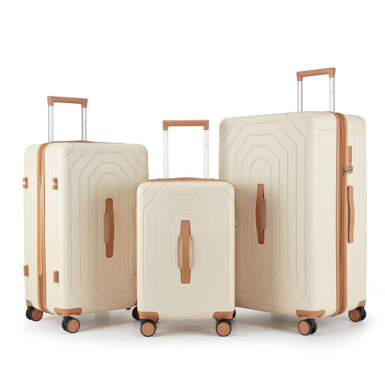 Top selling ABS+PC trolley luggage sets
