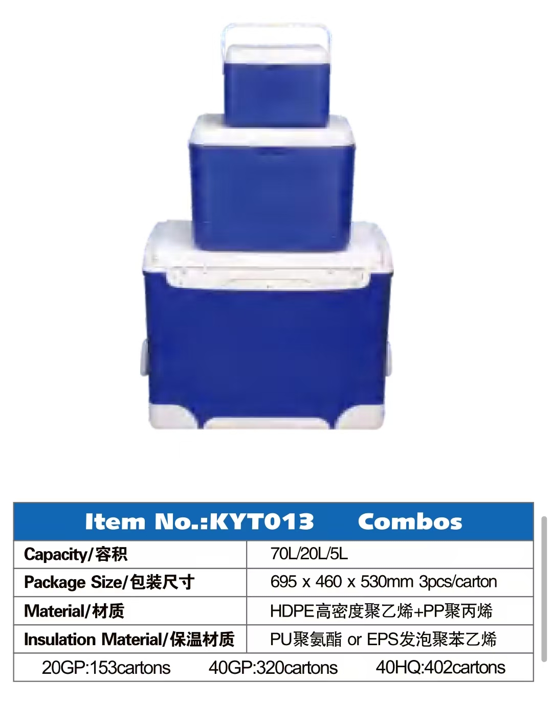 Wholesale coolers HDPS+PU 72 hours cool time for camping,fishing