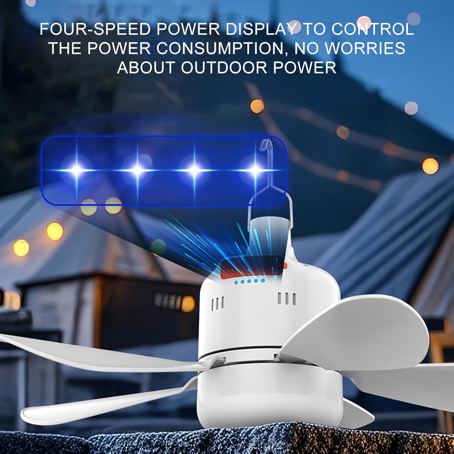 Shenzhen JC Mini Fan Factory Price|Camping Fan Light With Customized Logo|3000mAh 4H Working Time