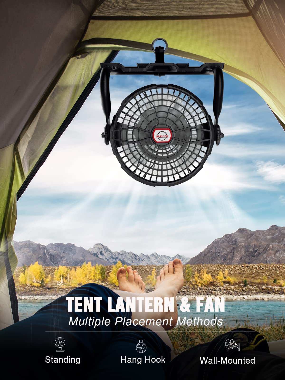 Wholesale Rechargeable Fan Camping Fan for Tents, 8 Inches 10400mAh Portable Fans Wholesale Rechargeable Fan Camping Fan for Tents, 8 Inches 10400mAh Portable Fans