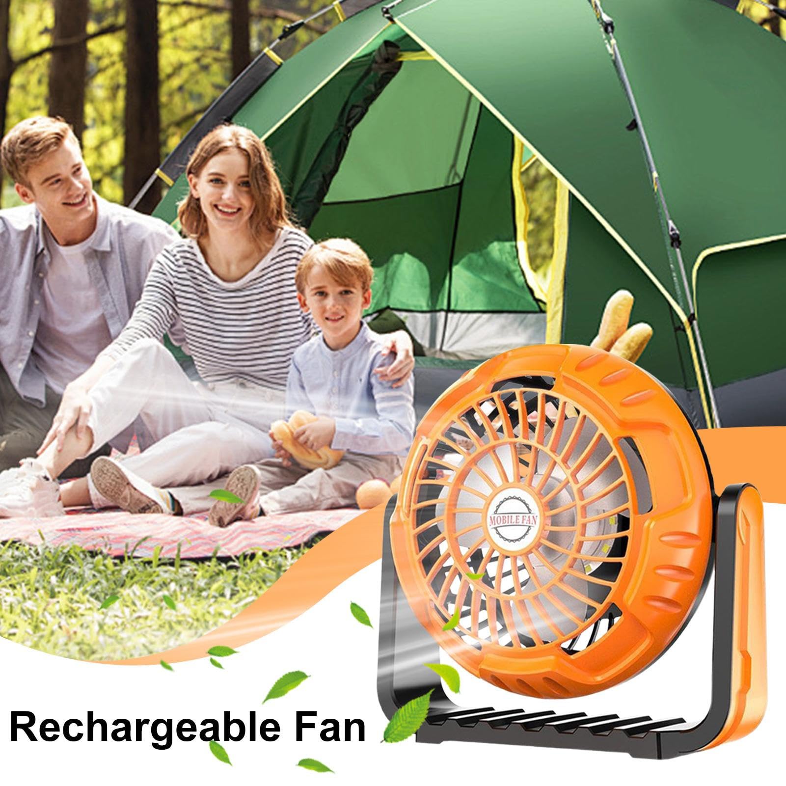 Wholesale Rechargeable Fan Light, 3-Speed Hanging Hook Fan, Waterproof Led Lantern