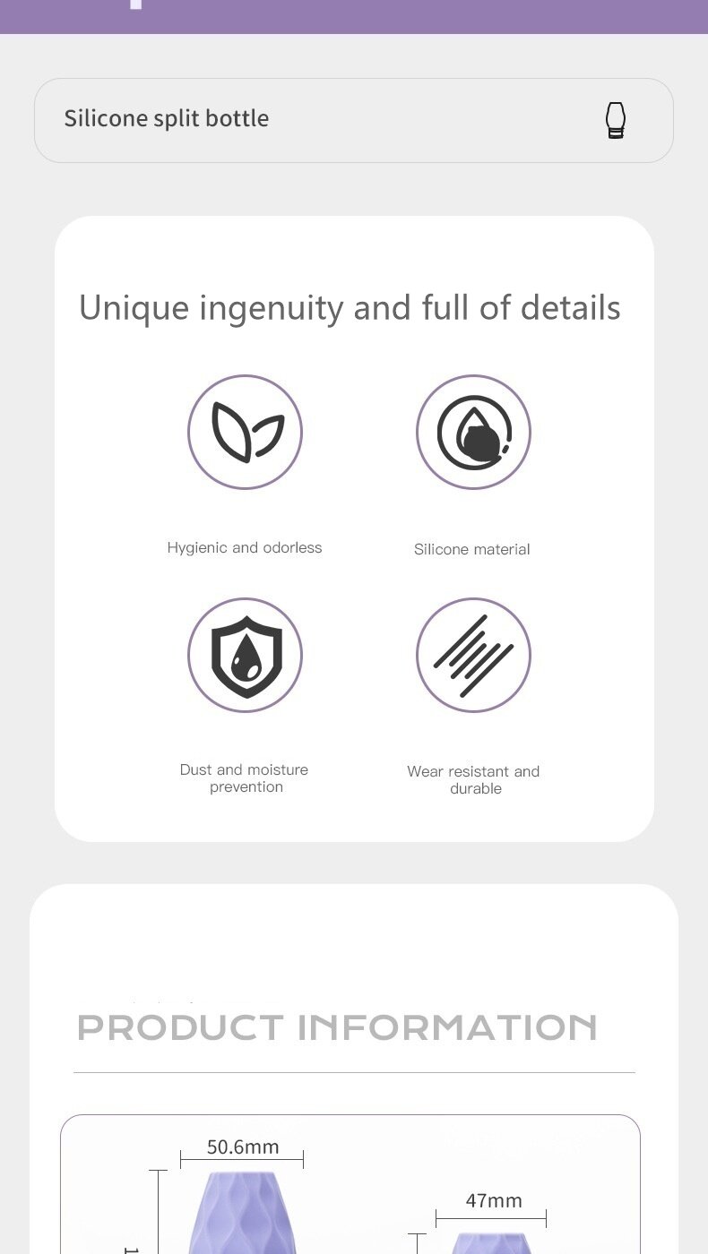 Bulk Silicone shampoo and shower gel sub-bottle portable travel artifact cosmetics leak-proof bottle Bulk Silicone shampoo and shower gel sub-bottle portable travel artifact cosmetics leak-proof bottle