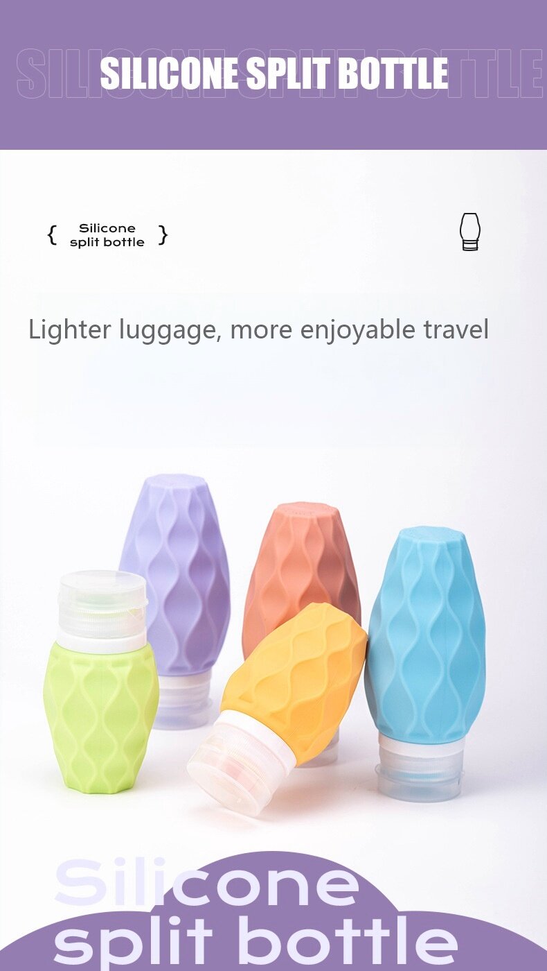 Bulk Silicone shampoo and shower gel sub-bottle portable travel artifact cosmetics leak-proof bottle Bulk Silicone shampoo and shower gel sub-bottle portable travel artifact cosmetics leak-proof bottle