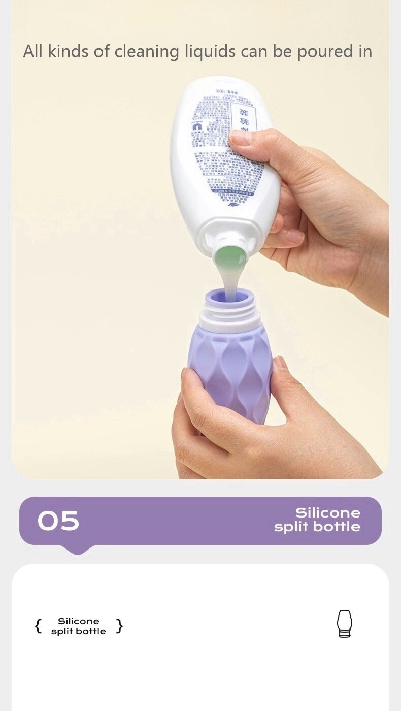 Bulk Silicone shampoo and shower gel sub-bottle portable travel artifact cosmetics leak-proof bottle Bulk Silicone shampoo and shower gel sub-bottle portable travel artifact cosmetics leak-proof bottle