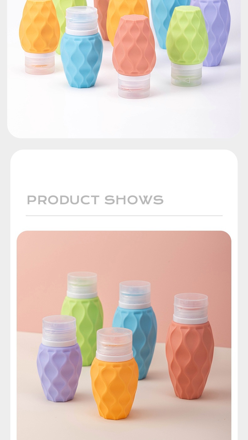 Bulk Silicone shampoo and shower gel sub-bottle portable travel artifact cosmetics leak-proof bottle Bulk Silicone shampoo and shower gel sub-bottle portable travel artifact cosmetics leak-proof bottle
