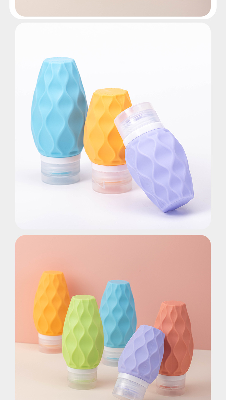Bulk Silicone shampoo and shower gel sub-bottle portable travel artifact cosmetics leak-proof bottle Bulk Silicone shampoo and shower gel sub-bottle portable travel artifact cosmetics leak-proof bottle