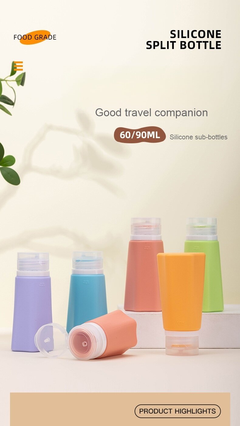 Wholesale Silicone bottle for travel and business trip, portable and can be boarded for toiletries