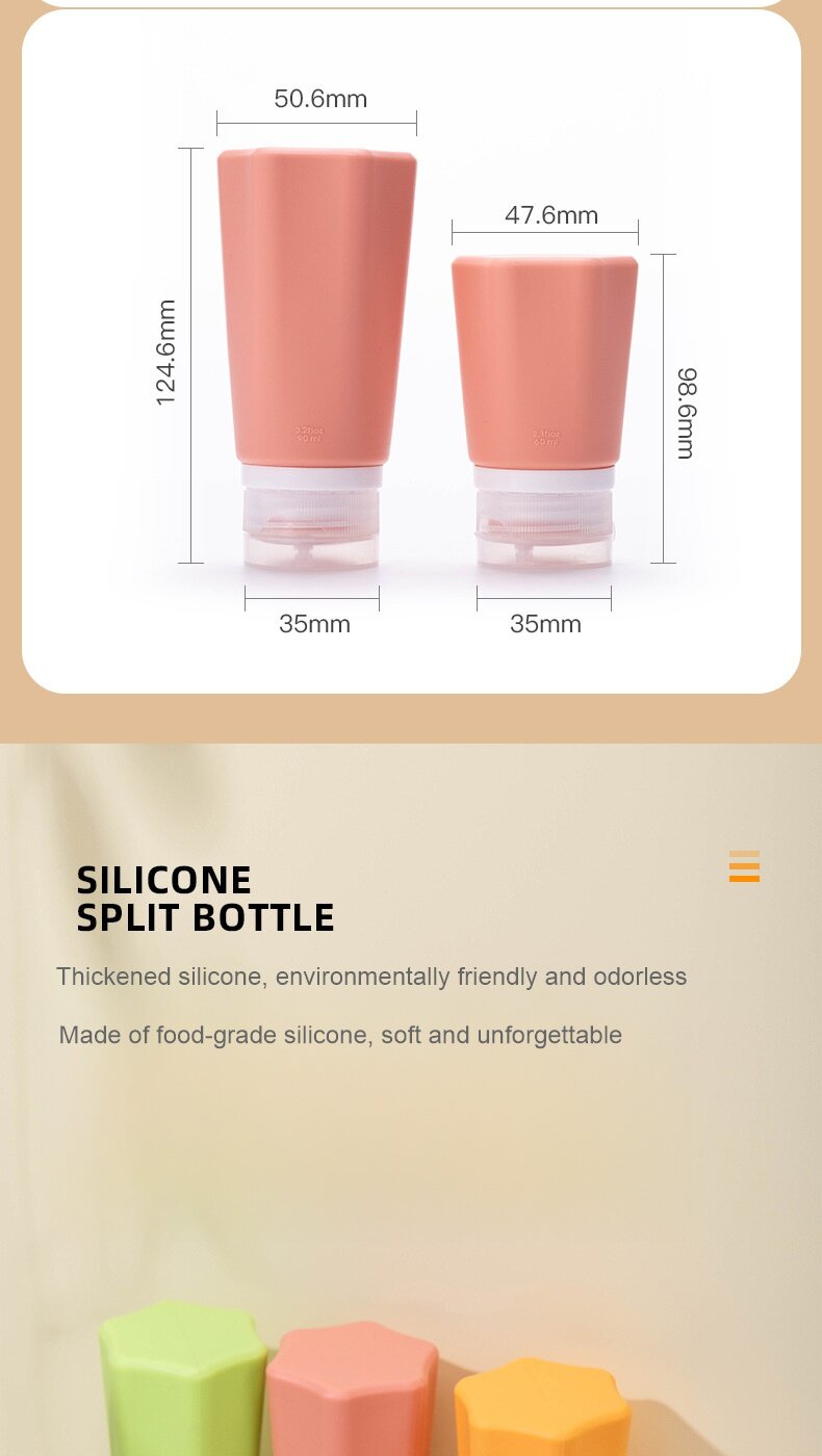 Wholesale Silicone bottle for travel and business trip, portable and can be boarded for toiletries