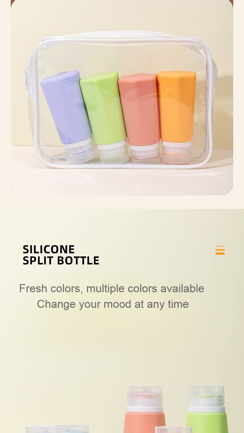 Wholesale Silicone bottle for travel and business trip, portable and can be boarded for toiletries