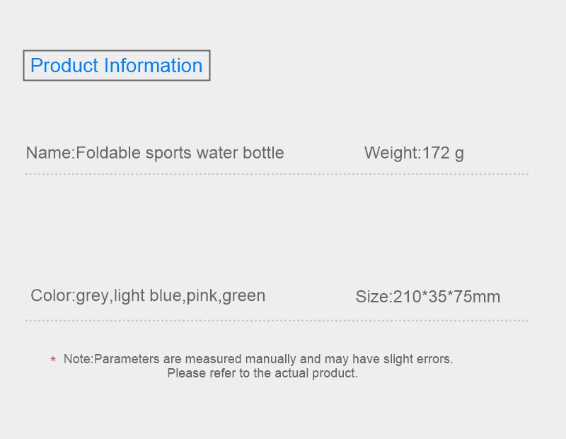 Factory wholesale sports silicone folding water bottles, outdoor sports food grade folding cups