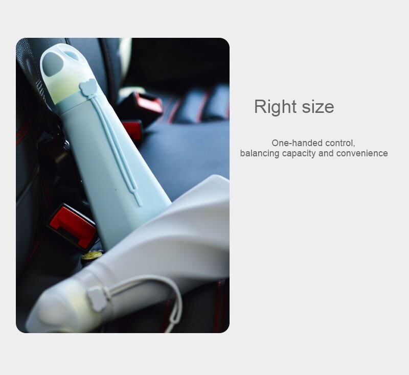 Factory wholesale sports silicone folding water bottles, outdoor sports food grade folding cups