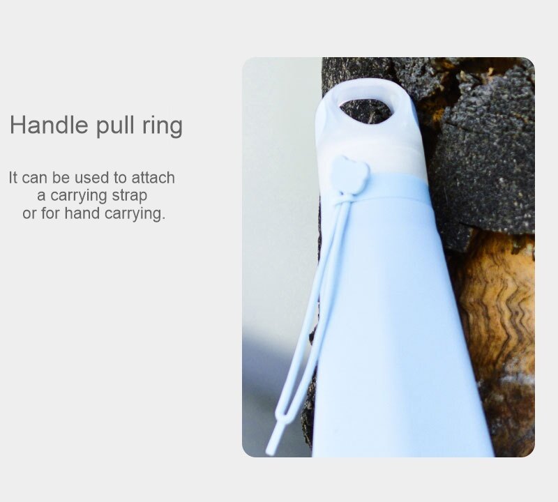 Factory wholesale sports silicone folding water bottles, outdoor sports food grade folding cups