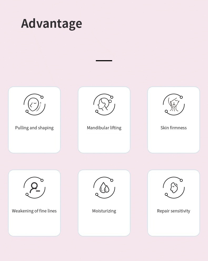 Factory For Pink cute silicone Ice Face facial beauty device with ice compress massage rollers