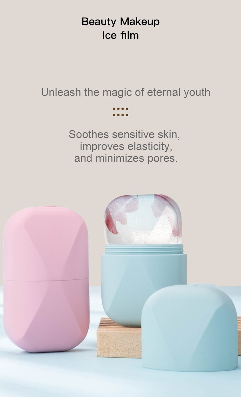 Silicone ice roll ice mask for cold compresses 