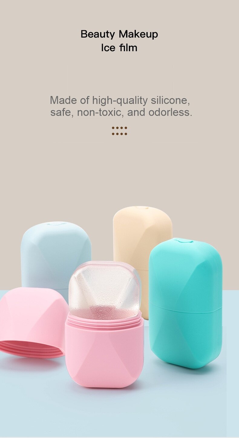 Silicone ice roll ice mask for cold compresses 