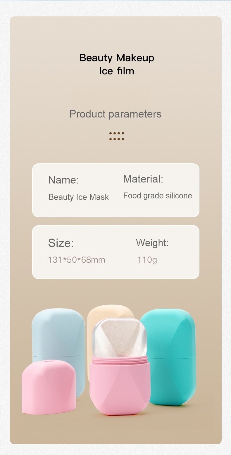 Silicone ice roll ice mask for cold compresses 