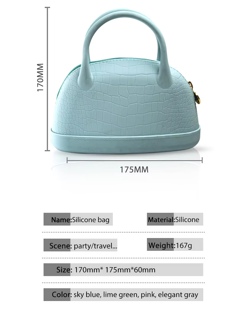 2026 Hot Sale Customize logo Silicone Coin Purse Bag Shoulder Handbag Messenger Bag for Women