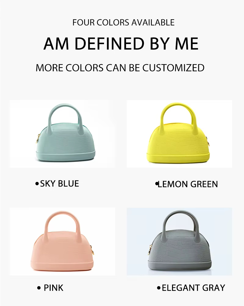 2026 Hot Sale Customize logo Silicone Coin Purse Bag Shoulder Handbag Messenger Bag for Women