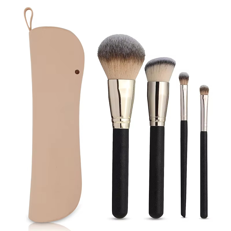 Wholesale Face Brushes Makeup Tools Organizer Pouch for Women Silicone Travel Makeup Bag