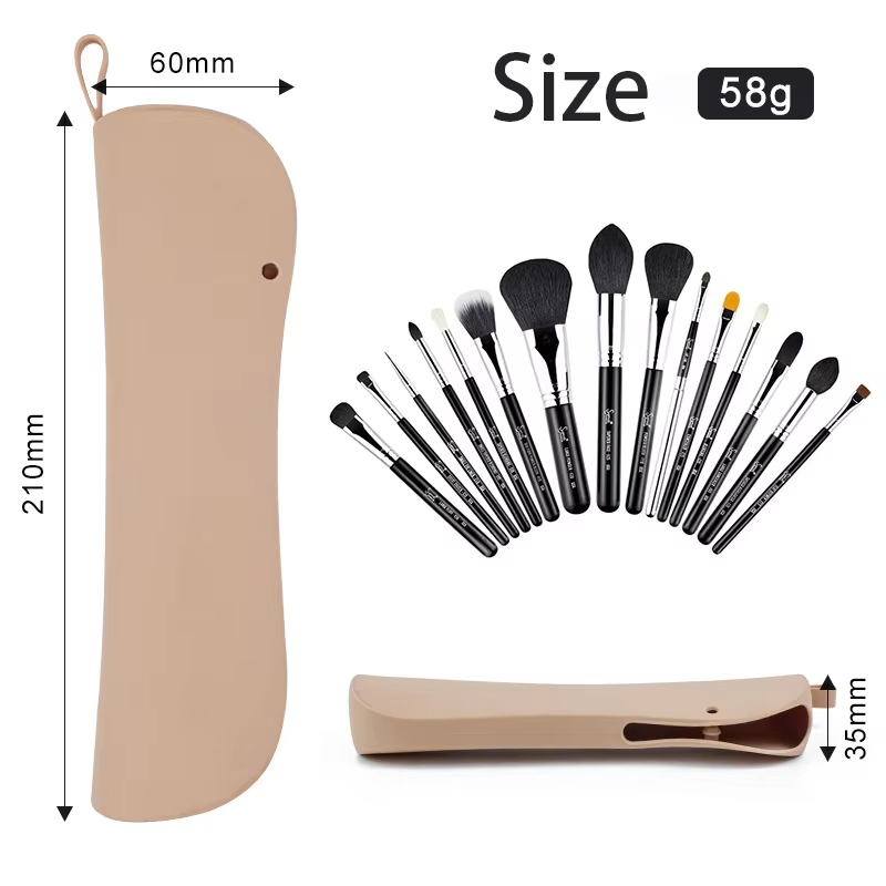 Wholesale Face Brushes Makeup Tools Organizer Pouch for Women Silicone Travel Makeup Bag