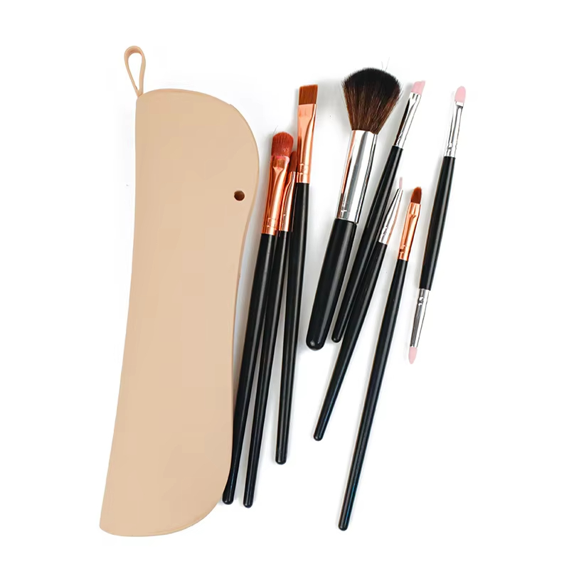 Wholesale Face Brushes Makeup Tools Organizer Pouch for Women Silicone Travel Makeup Bag