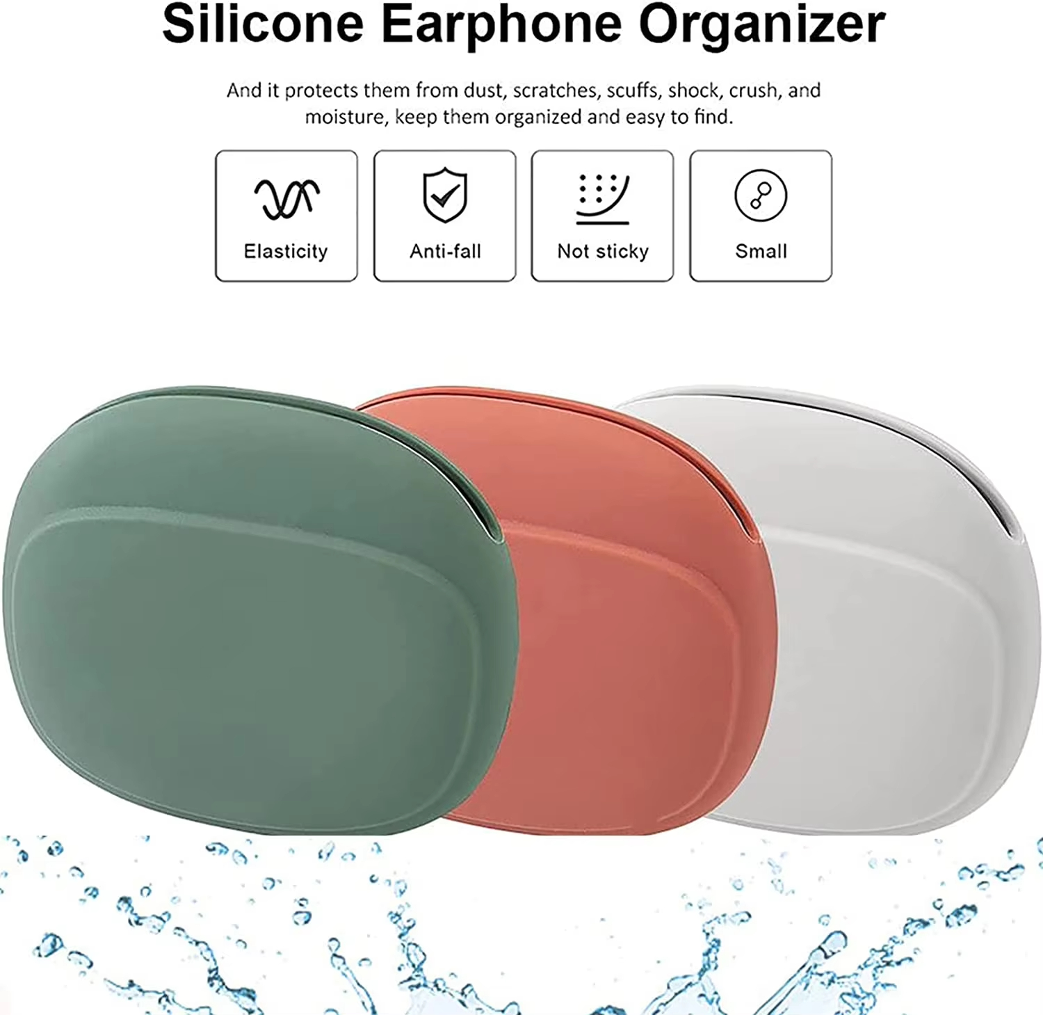 Portable Silicone Headphone Organizer Data Cable Storage Case Mini Key Box Wholesale