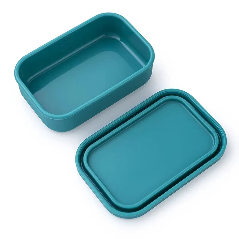 Wholesale Silicone Food Containers Reusable Fresh-keeping Box Containers For Outdoor Leisure