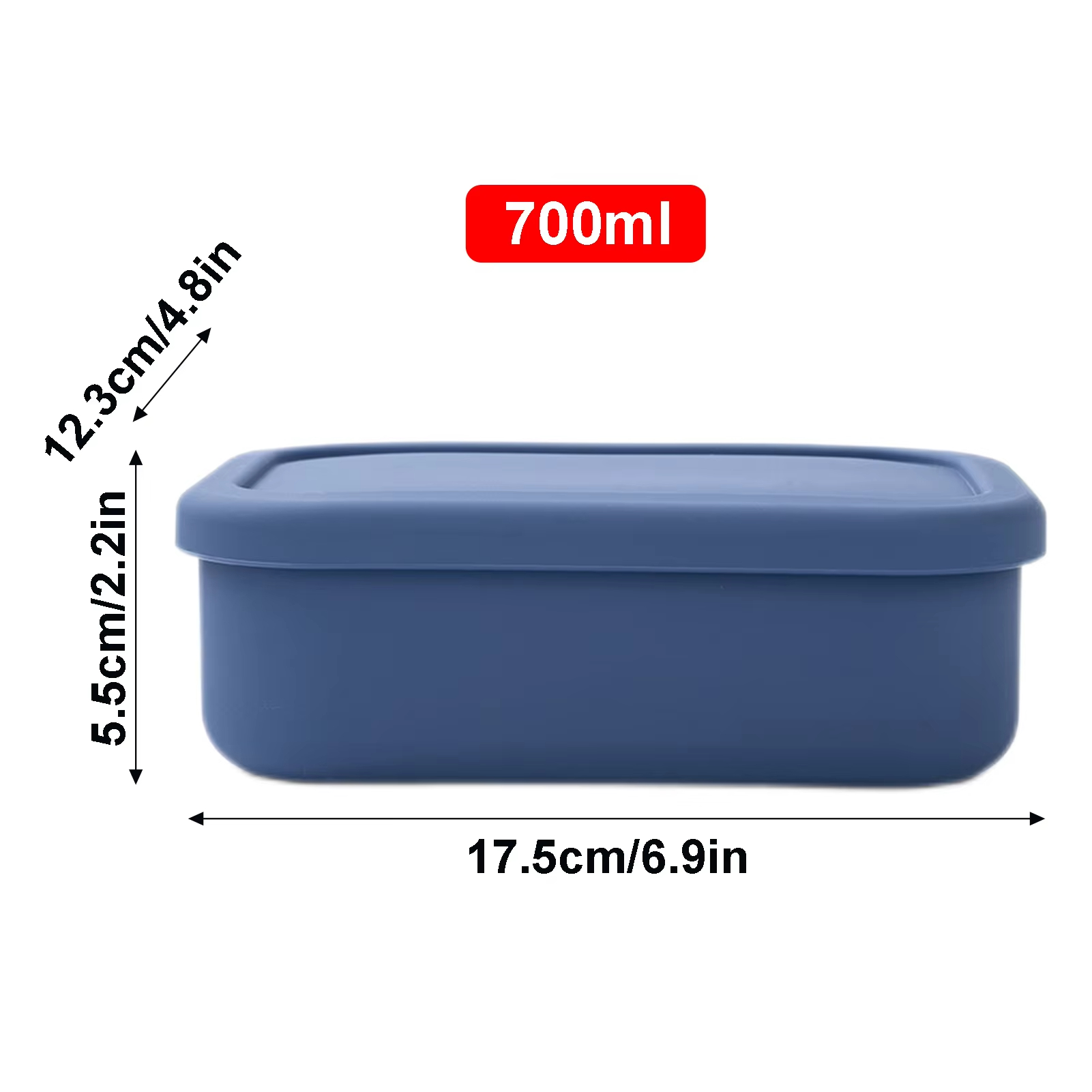 Wholesale Silicone Food Containers Reusable Fresh-keeping Box Containers For Outdoor Leisure