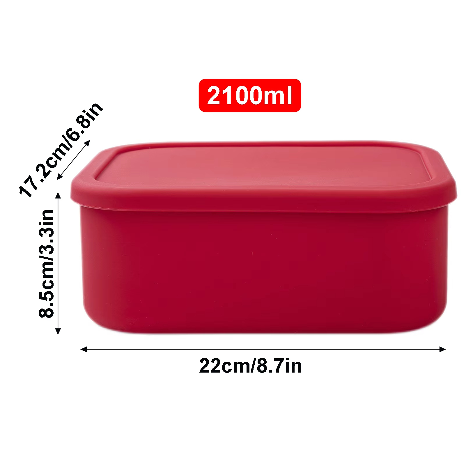 Wholesale Silicone Food Containers Reusable Fresh-keeping Box Containers For Outdoor Leisure