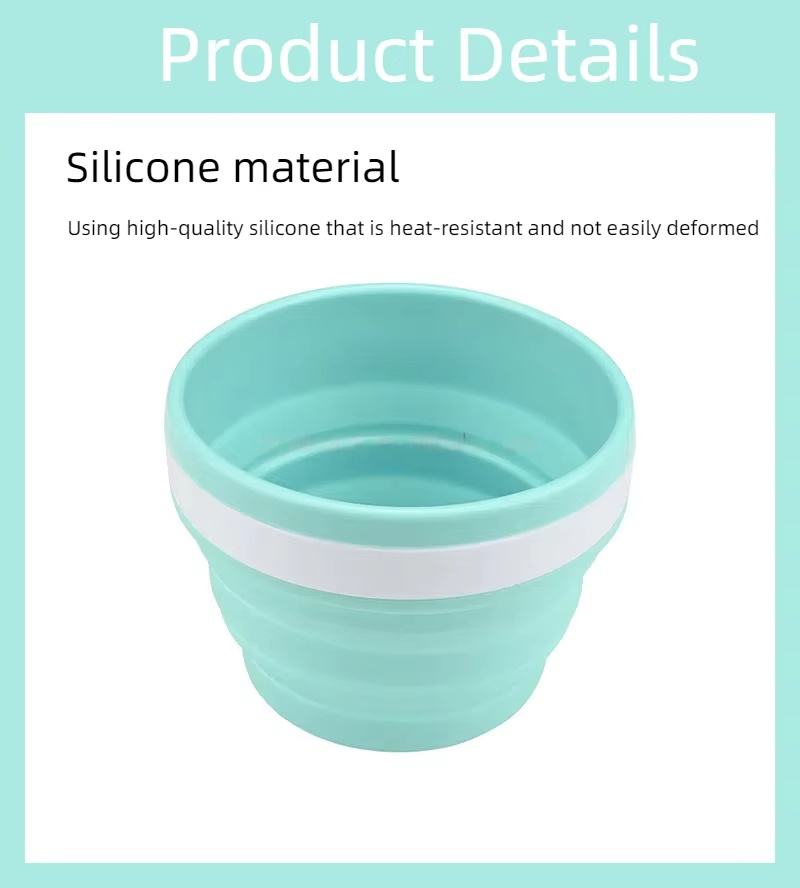 Silicone Material Reusable Folding Camping Food Containers Manufacturer
