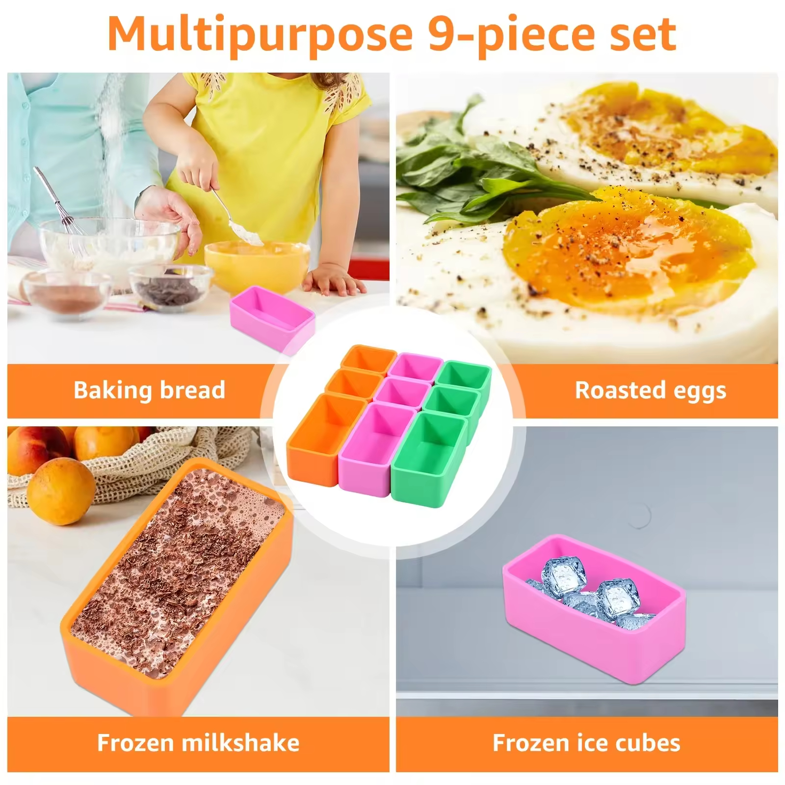 Kitchen Utensils Wholesale Square Silicone Box Bento Box Divider Picnic Box Divider Food Container Kitchen Utensils Wholesale Square Silicone Box Bento Box Divider Picnic Box Divider Food Container