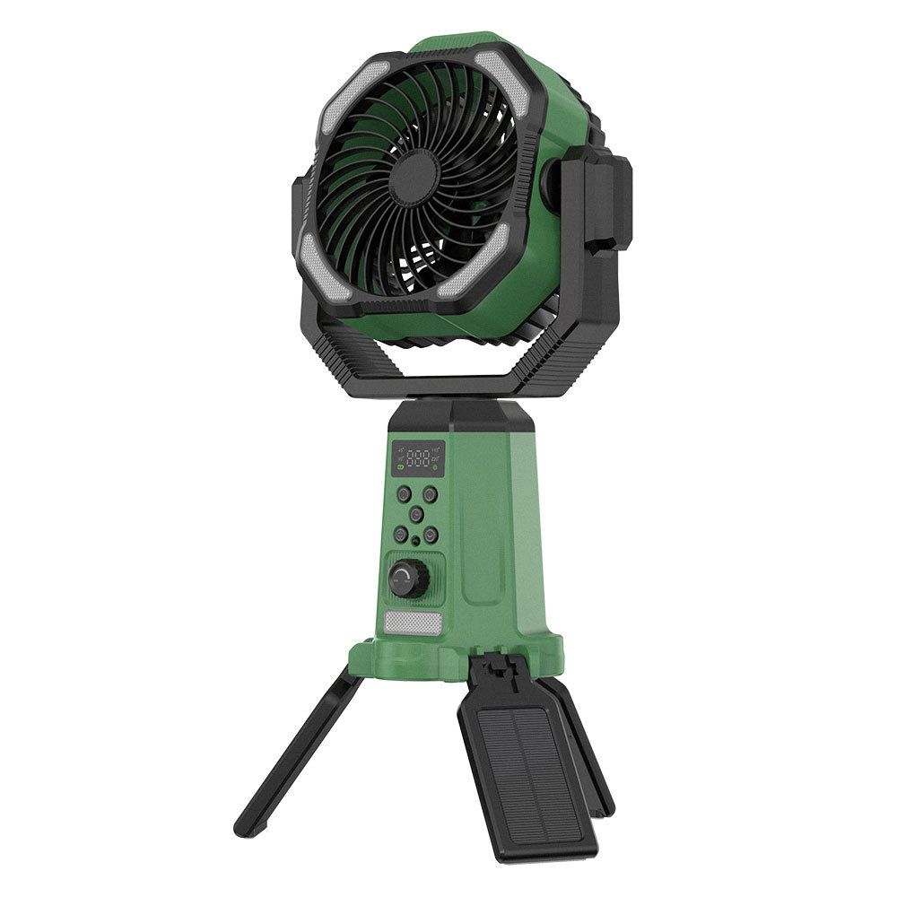 Solar camping fan