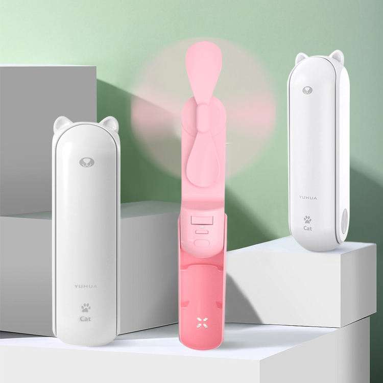 3 in 1 Multi-Function Folding Ventiladores Portable Mini Rechargeable Handheld Fan Custom