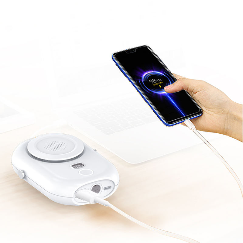 Necklace Fan  2000mah Battery Air Cooler Mini Portable Rechargeable Bladeless Waist Fan