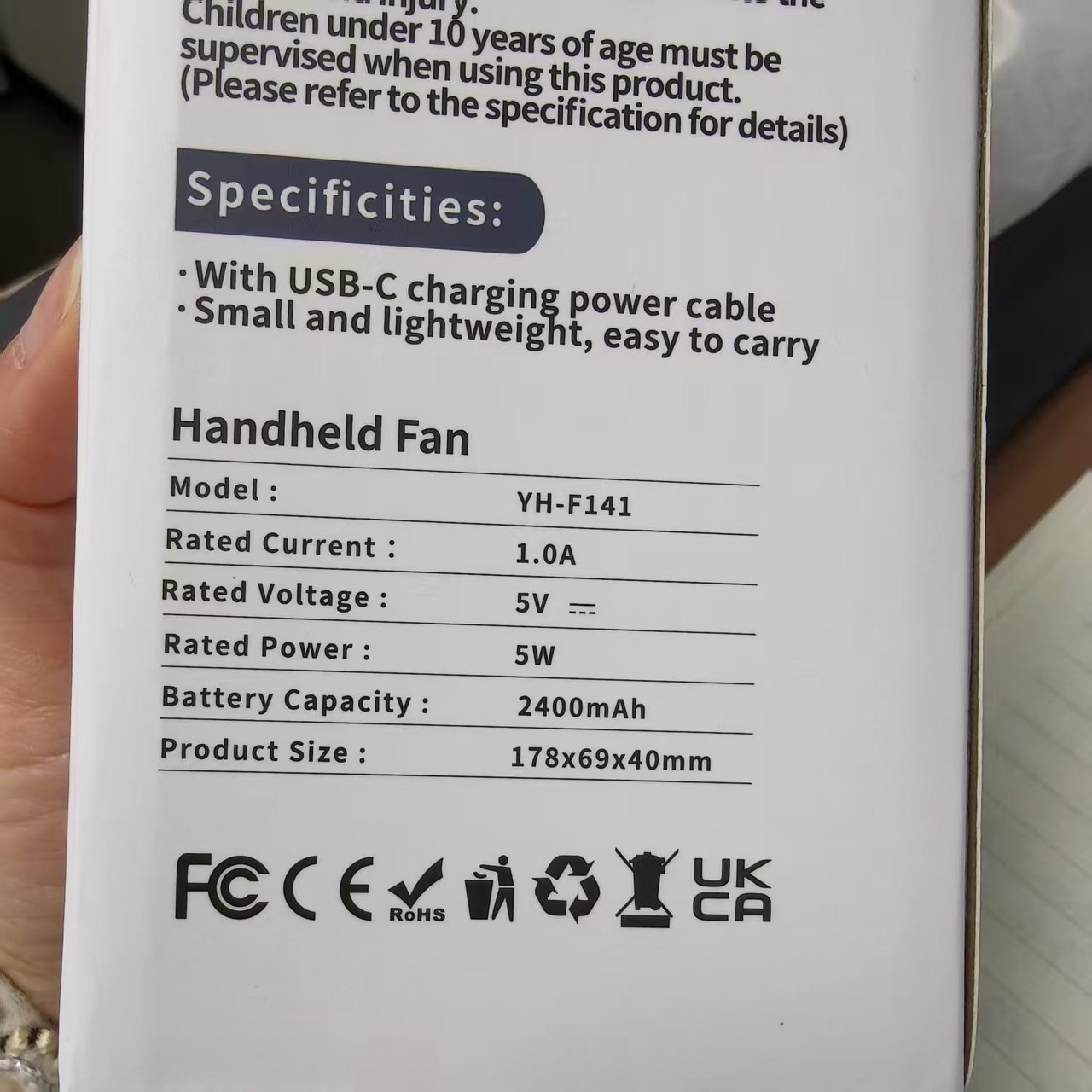 JC Mini Fans|wholesale handheld fans| applicable in multiple scenarios |2000mAh &100 stepless speed 