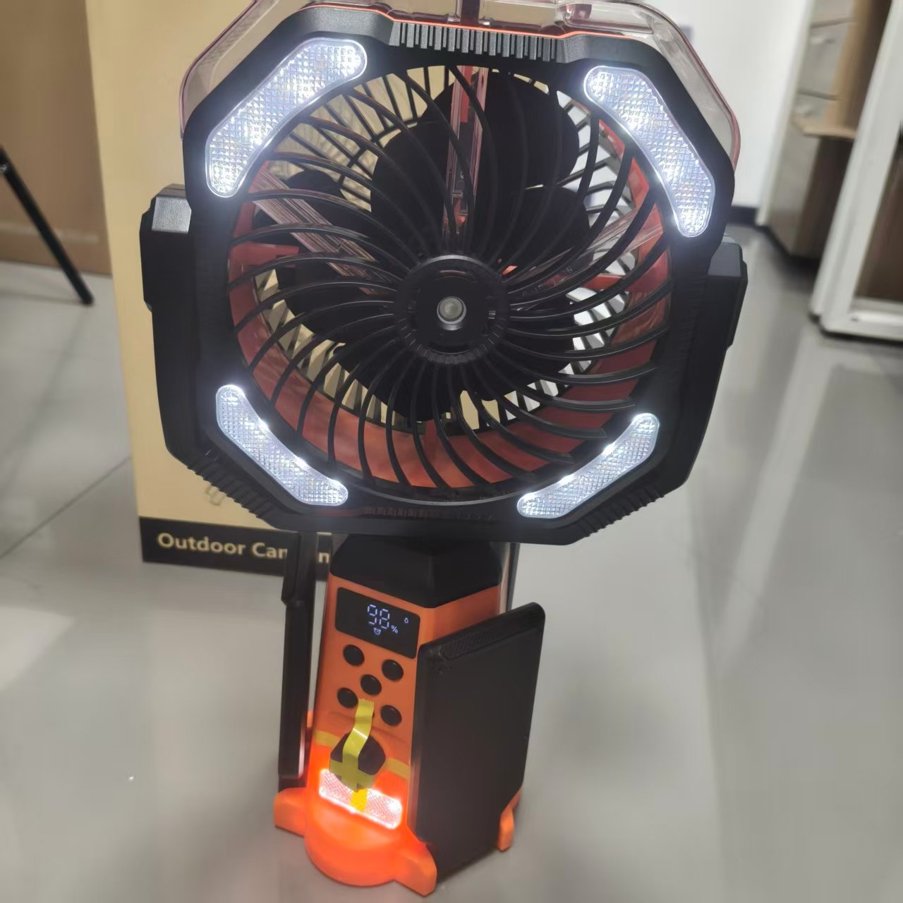 Shenzhen JC Mini Fans Factory|sola camping fan custom|misting function|20000mAh long working time