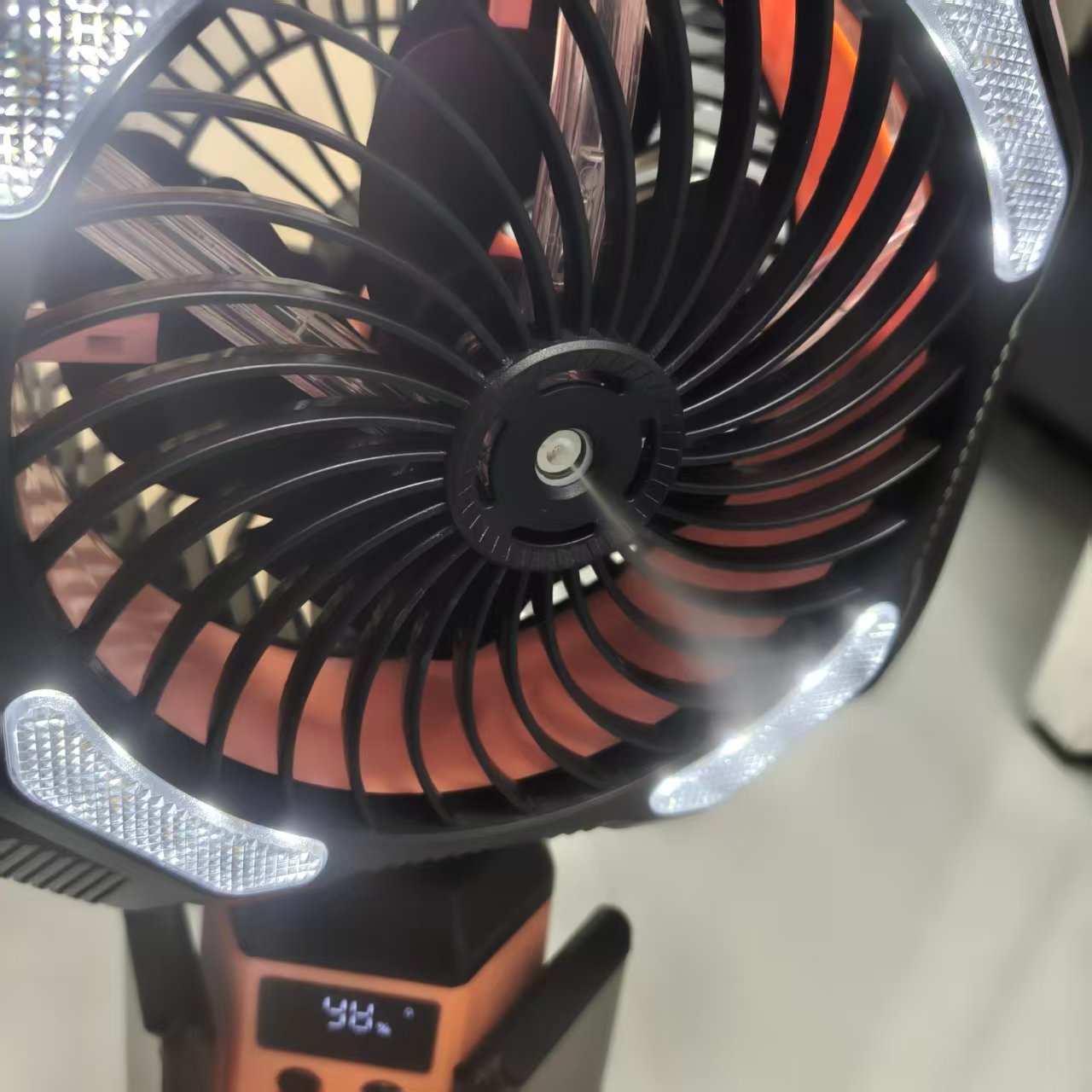 Shenzhen JC Mini Fans Factory|sola camping fan custom|misting function|20000mAh long working time